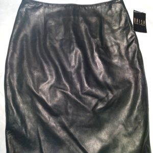 Brisa leather skirt